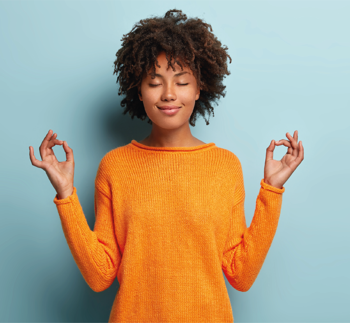 Woman meditating 